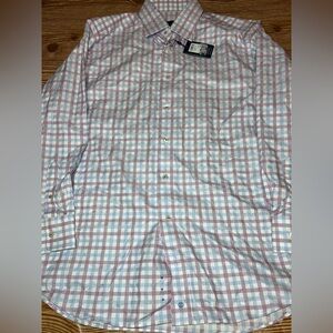 David Donahue white berry shirt